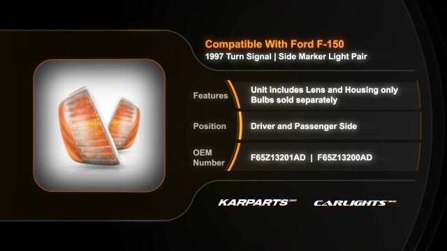 Amazon.com: For 1997 Ford F-150 Pair Driver and Passenger Side
